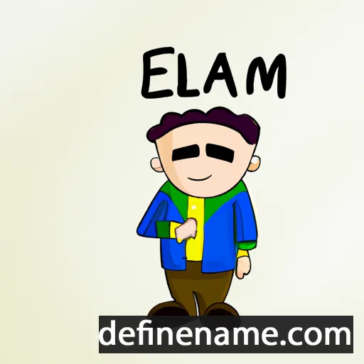 cartoon of the name Eilam