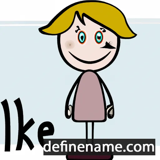 cartoon of the name Eilke