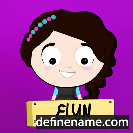 cartoon of the name Eilyn