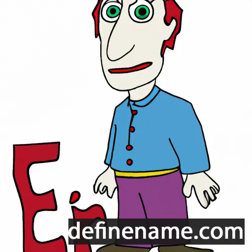 cartoon of the name Einfridi