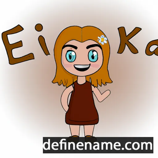 cartoon of the name Eiríka