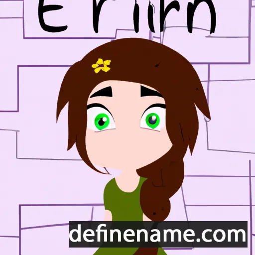 cartoon of the name Eirin