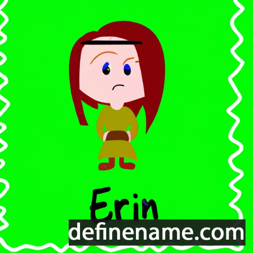 cartoon of the name Eirnín