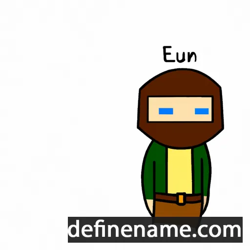 cartoon of the name Eirun