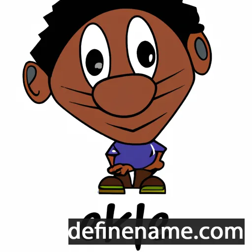 cartoon of the name Ekele