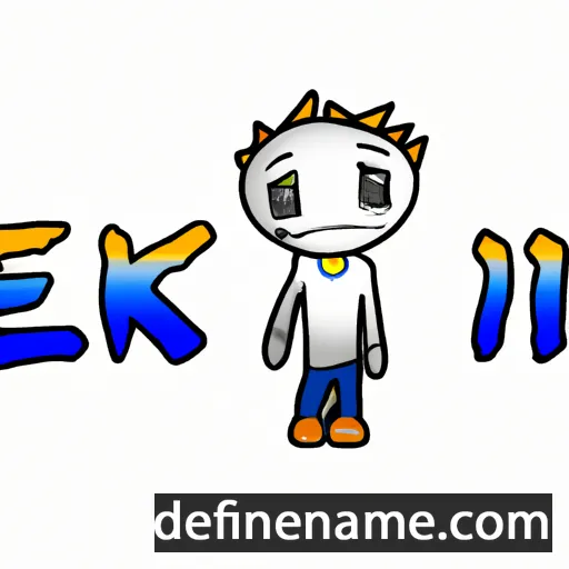 cartoon of the name Eki