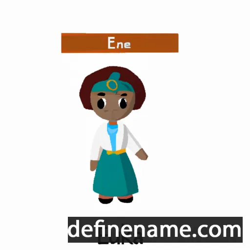 cartoon of the name Ekuna