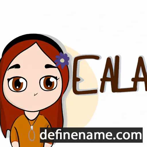 cartoon of the name Ela