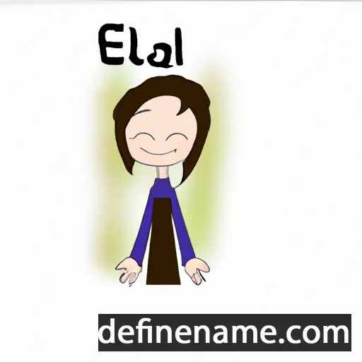 cartoon of the name Elai