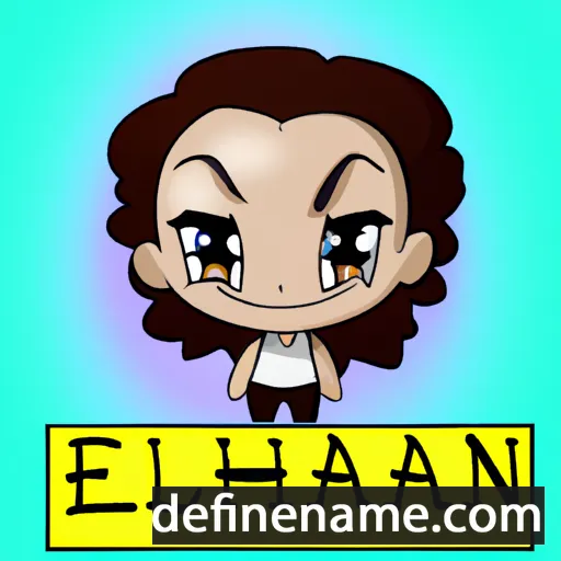 cartoon of the name Elainah