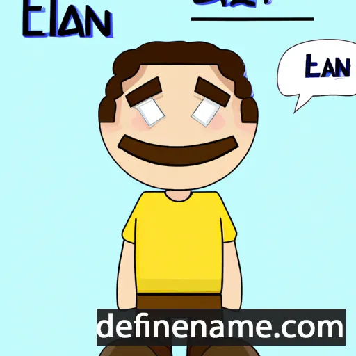 cartoon of the name Elan