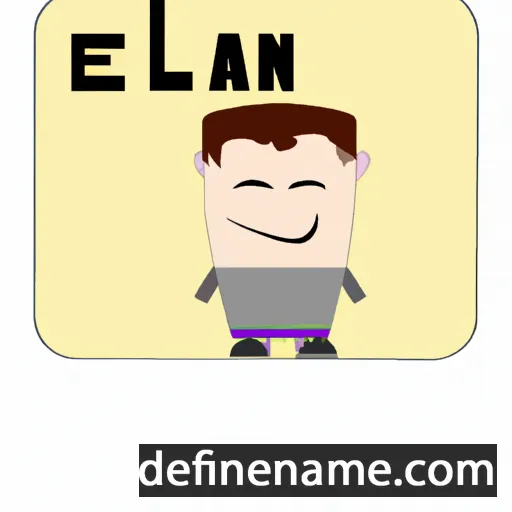 cartoon of the name Elan