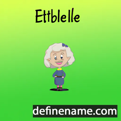 cartoon of the name Elbertine