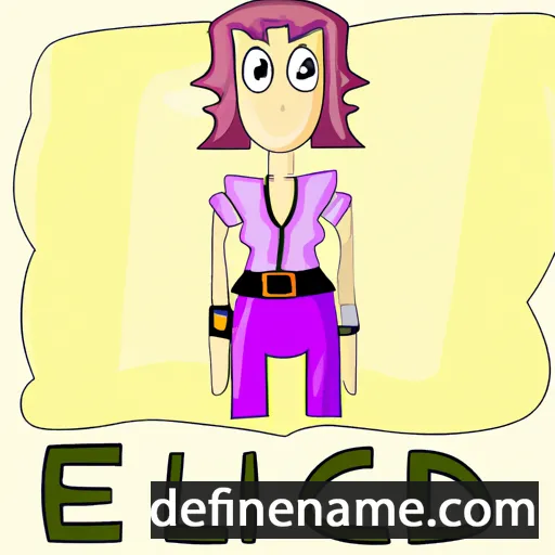 cartoon of the name Elcida