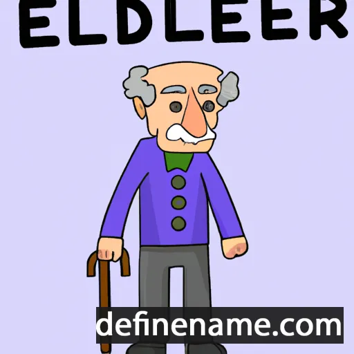 cartoon of the name Elder