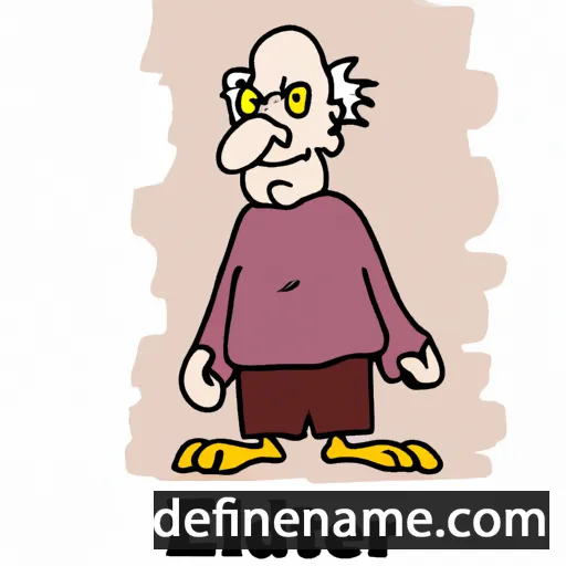 cartoon of the name Eldert