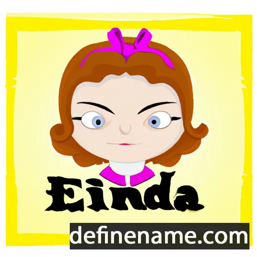 cartoon of the name Eldina