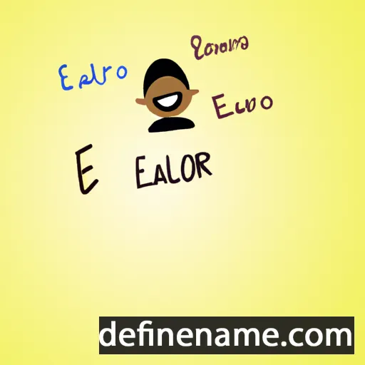 cartoon of the name Eleazaro