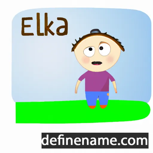 cartoon of the name Eleka