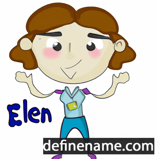 cartoon of the name Elen