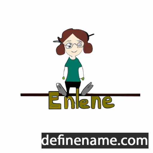 cartoon of the name Elenie