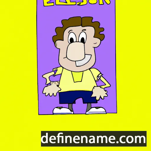 cartoon of the name Elenilson