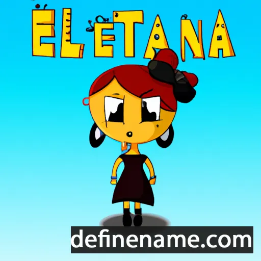 cartoon of the name Elenita