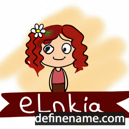 cartoon of the name Elenka