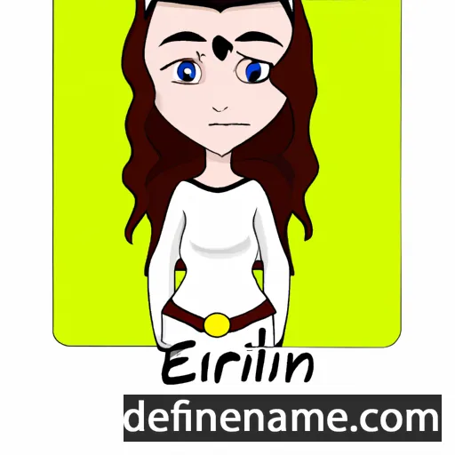 cartoon of the name Eleriin