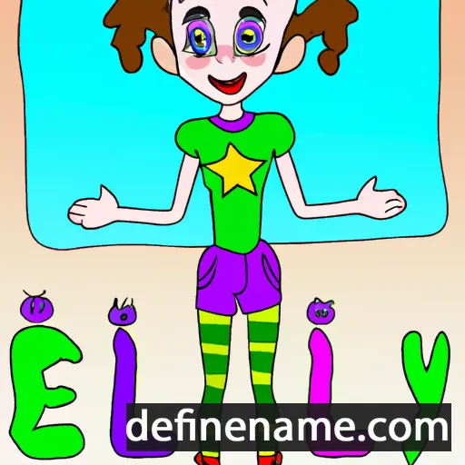 cartoon of the name Elery