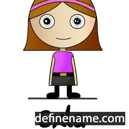 cartoon of the name Elexa