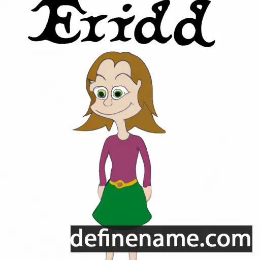 cartoon of the name Elfride