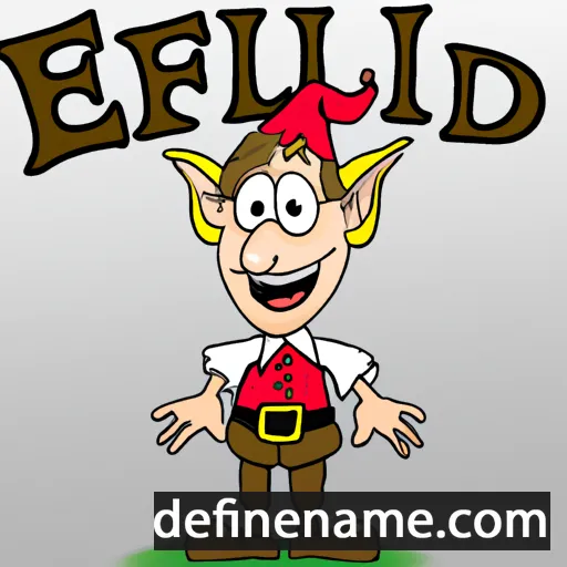 cartoon of the name Elfried