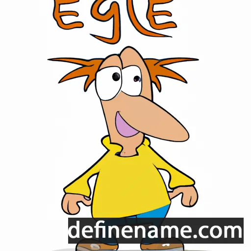 cartoon of the name Elge