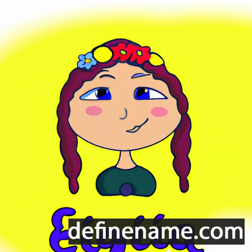 cartoon of the name Elgina