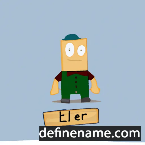 cartoon of the name Élieser