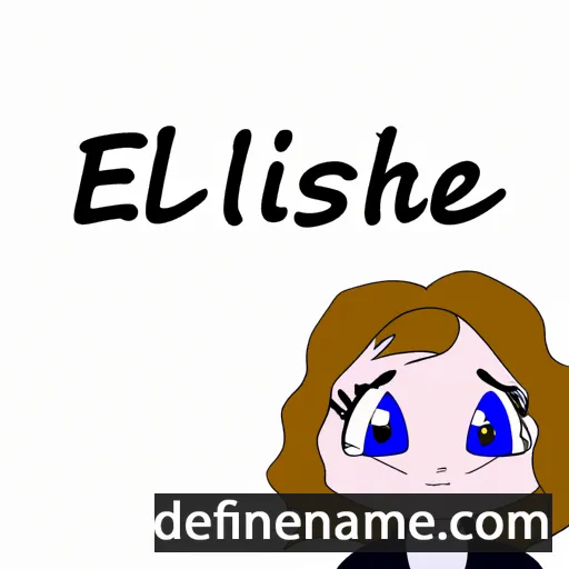 cartoon of the name Élisabet