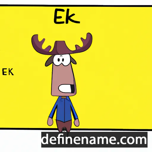 cartoon of the name Élk