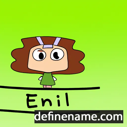 cartoon of the name Elínbet