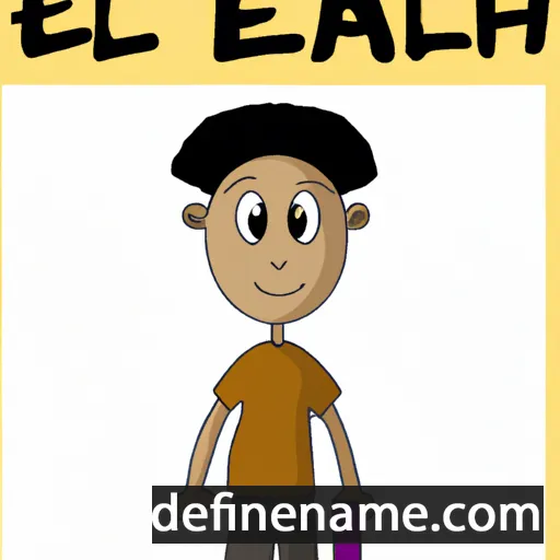 cartoon of the name Eliah