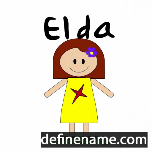 cartoon of the name Elida