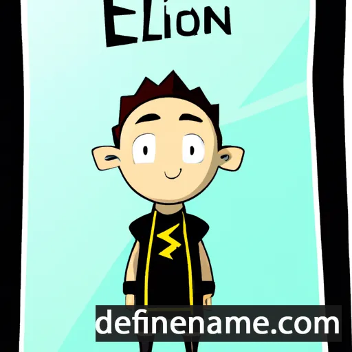 cartoon of the name Elidon