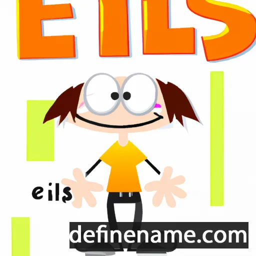 cartoon of the name Eliis