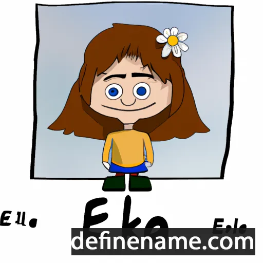 cartoon of the name Elika