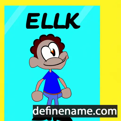 cartoon of the name Elikem