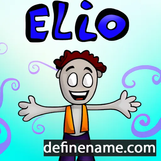 cartoon of the name Eliko