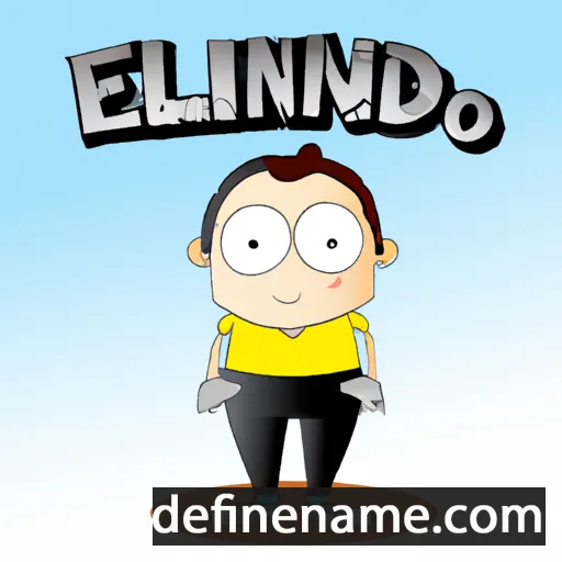 cartoon of the name Elinaldo