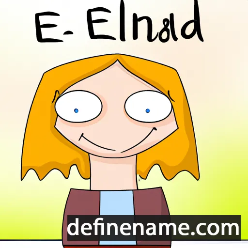 cartoon of the name Elind