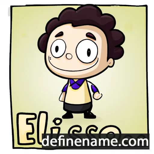 cartoon of the name Elisio