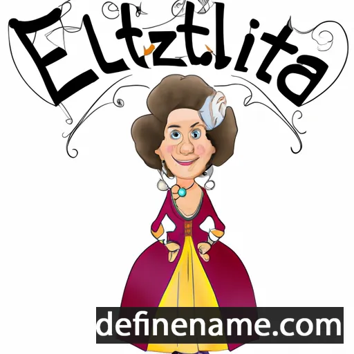 cartoon of the name Elizabeti